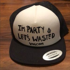 Volcom snap back trucker hat